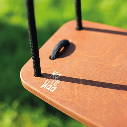 Wooden swing brown