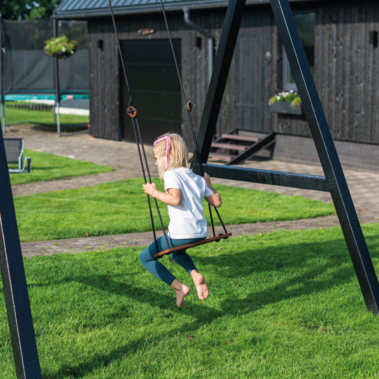 Columpio de Jardín para Niños e Adultos Gris