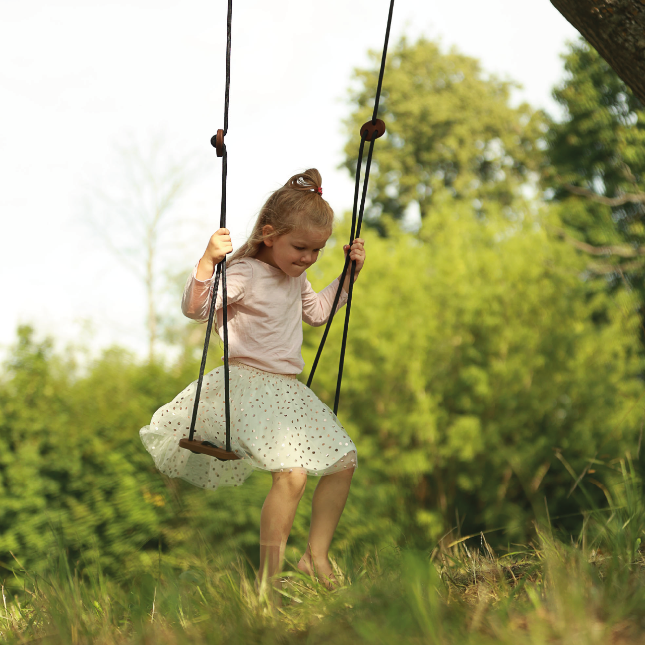 Wooden swing grey