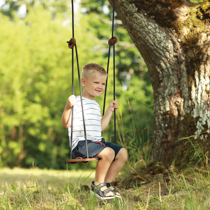 Wooden swing brown